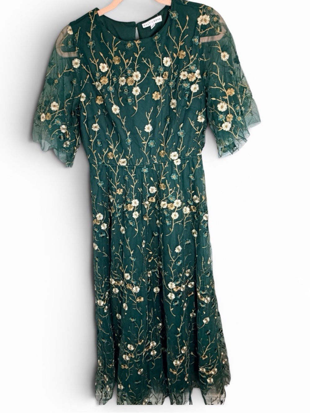 Baltic Born Emerald Green Floral Embroidered Maxi Dress - Picture 2 of 4